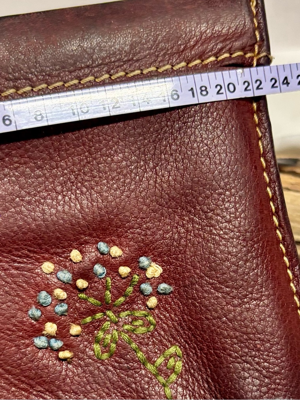 2 Sets of Fossil Small Leather Zip Wallets in Deep Brown and Light Blue - Picture 10 of 12